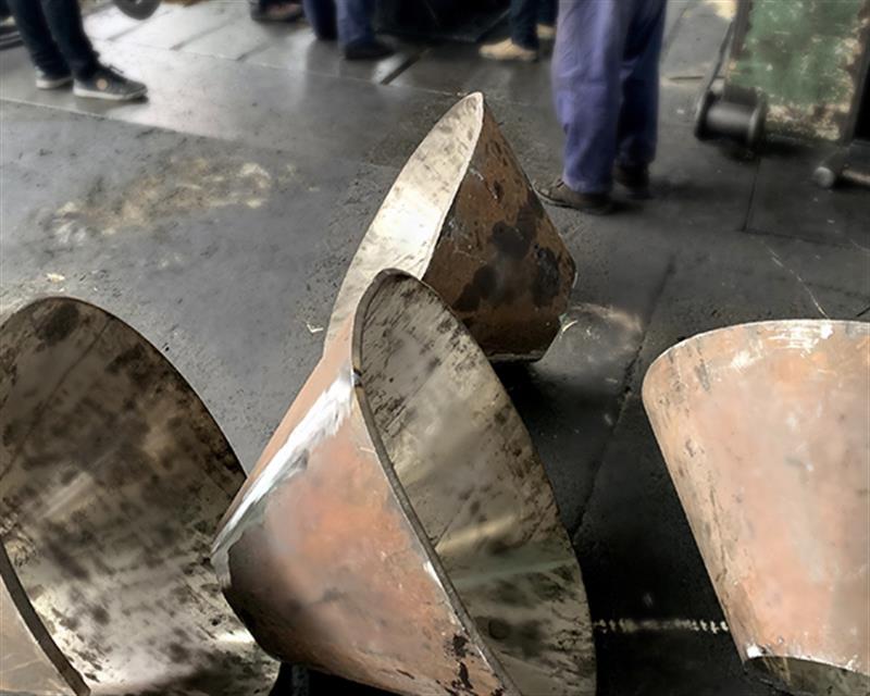 Carbon steel conical head